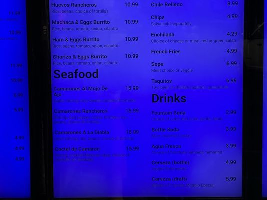 Menu photo 2 La Mexicana Kings Beach, CA
