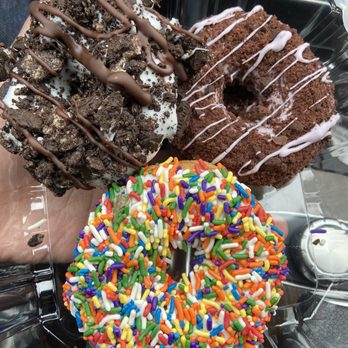 Doughology - Lynbrook - Chocolate Oreo Donut Blueberry Chocolate Crunch Donut - Donuts Near Me - Lynbrook, New York