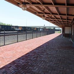 Santa Fe Railroad Depot and Harvey House - Rear of depot