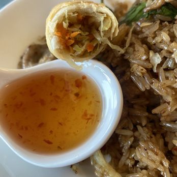 Happy Thai - Lunch special - Basil Fried Rice with pork - Thai Near Me - Fairfax, Virginia Happy Thai - Lunch special - Basil Fried Rice with pork - Thai Near Me - Fairfax, Virginia
