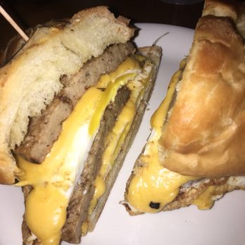 Cafe Mark - Breakfast sandwich with sausage. - Cafes Near Me - Cumberland, Maryland