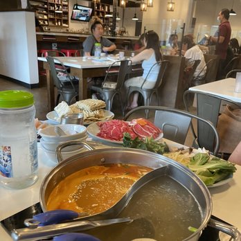 Hot Spot - Family Style Shabu Shabu and Tom Yum Hot Pot with fillings to put in - Asian Fusion Near Me - Fairfax, Virginia