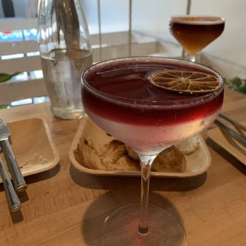 Ripple Wine Bar - Covington - Cocktails with "wine floaters" - margarita and bourbon - Wine Bars Near Me - Covington, Kentucky