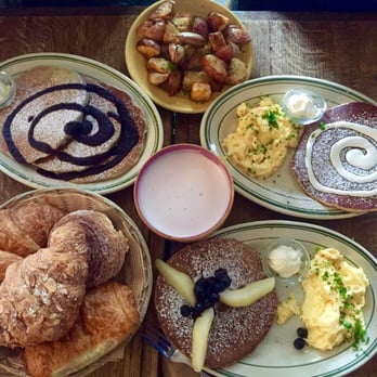 La Note - The pancake with white swirl, Creme Fraiche, was the way to go! - French Near Me - Berkeley, California