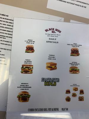 Menu photo 1 Black Meg 43 Copperas Cove, TX Menu photo 1 Black Meg 43 Copperas Cove, TX