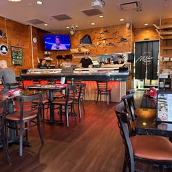 Mika sushi 3 - Sushi bar and dining area