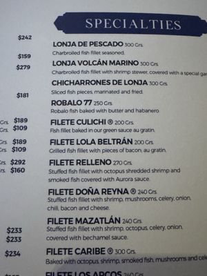 Menu photo 4 Los Arcos Mazatlán, SIN Menu photo 4 Los Arcos Mazatlán, SIN