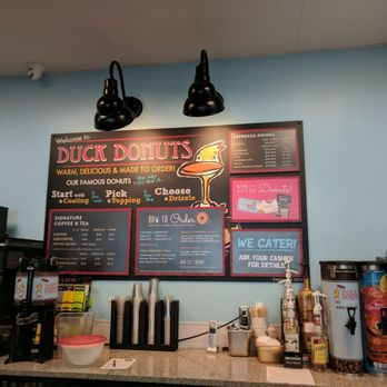 Duck Donuts - Menu pricing for items on the wall only. Was kind of small/hard to read. - Donuts Near Me - Green Brook Township, New Jersey