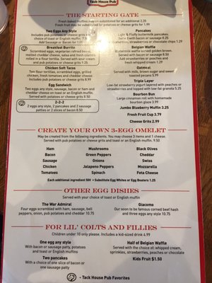 Menu photo 5 Tack House Pub Lexington, KY