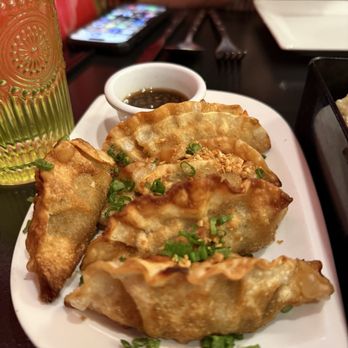 Cafe Chinois - Gyoza (ordered extra crispy... didn't disappoint!) - Asian Fusion Near Me - Wilmington, North Carolina