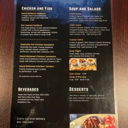 The Blackstone Bar and Grill - Dinner Menu 2/2