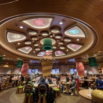 Toadstool Cafe - Center of the dining area - Cafes Near Me - Universal City, California