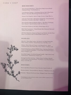 Menu photo 8 Ford + Shep Greenville, NC Menu photo 8 Ford + Shep Greenville, NC