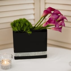 Dutch Flower Lady - Pink Calla Lilies in Diamond Vase