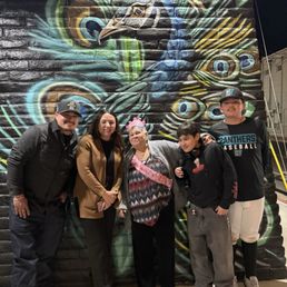 Beautiful mural outside the restaurant Beautiful mural outside the restaurant