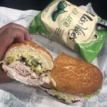 Mr. Pickle's Sandwich Shop - Big jake no avocado. Put on side and my mom ate it. - Sandwiches Near Me - Turlock, California Mr. Pickle's Sandwich Shop - Big jake no avocado. Put on side and my mom ate it. - Sandwiches Near Me - Turlock, California