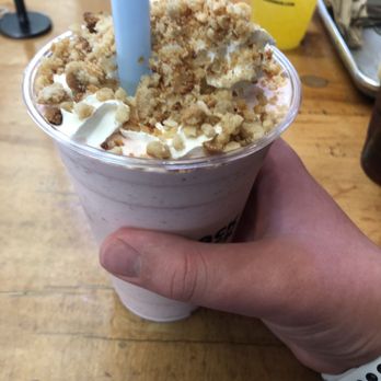 The Crack Shack - Strawberry cookie milkshake. - Chicken Shop Near Me - Costa Mesa, California