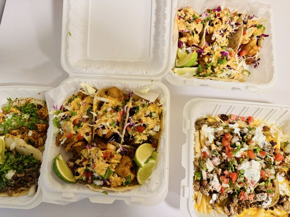 Food from Maria’s Tacos