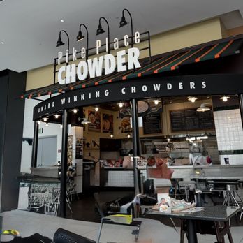 Pike Place Chowder - Pacific Place - Outside of the restaurant - Seafood Near Me - Seattle, Washington Pike Place Chowder - Pacific Place - Outside of the restaurant - Seafood Near Me - Seattle, Washington