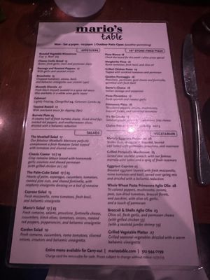 Menu photo 3 Mario's Table Chicago, IL Menu photo 3 Mario's Table Chicago, IL