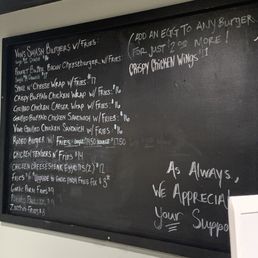 Menu in-store Menu in-store
