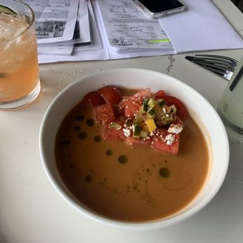 The Warbler - Amazing watermelon gazpacho - Pasta Shops Near Me - Chicago, Illinois