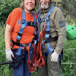 Northcutt Travel Agency - Getting ready to zip lining