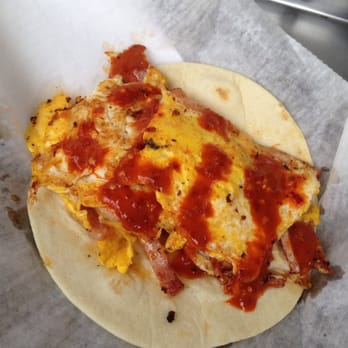 El Primo - Ham & cheese breakfast taco - Tacos Near Me - Austin, Texas