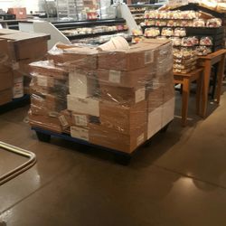 Hy-Vee - I seem to always shop at the times when pallets of food are around.