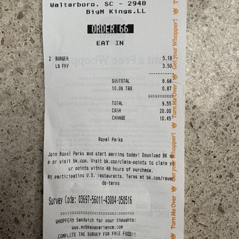 Burger King - Burgers Near Me - Walterboro, South Carolina