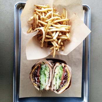 The Original Tops - 1/4 lb burger w avocado and bacon; small fries - Burgers Near Me - Pasadena, California The Original Tops - 1/4 lb burger w avocado and bacon; small fries - Burgers Near Me - Pasadena, California