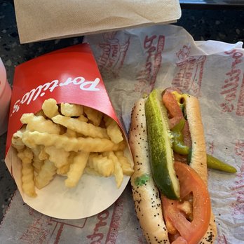 Portillo's Tucson - Large Fries and a Portillo's Dog - Hot Dogs Near Me - Tucson, Arizona