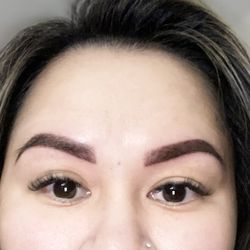 Dollface - Lashes and powdered brows