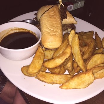 Fado Irish Pub - Lamb shank sandwich, thick cut fries - Irish Near Me - Chicago, Illinois