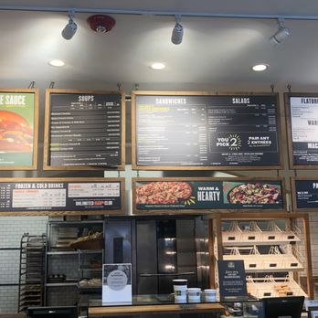 Panera Bread - Front counter with menu above - Salad Near Me - Clinton, Maryland Panera Bread - Front counter with menu above - Salad Near Me - Clinton, Maryland