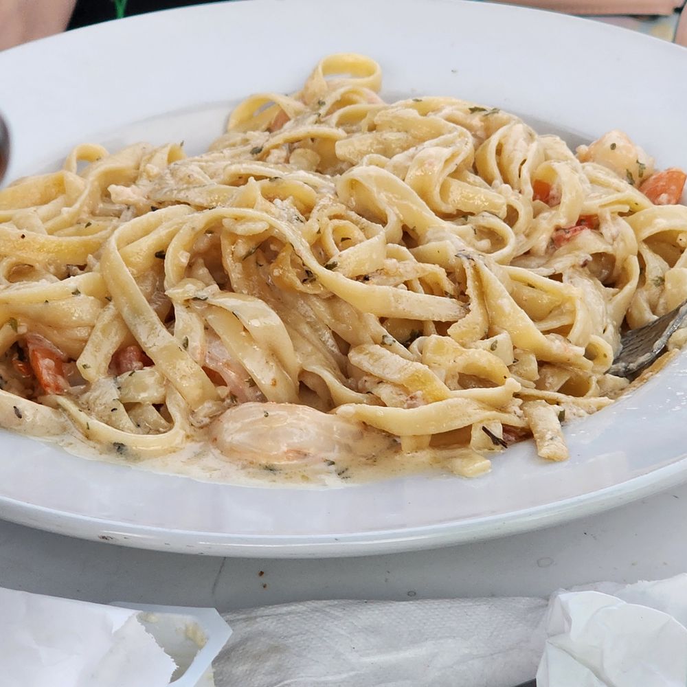 Cracklin' Jack's - Not a fan of pasta, too sour or tangy for us. - Seafood Near Me - Naples, Florida Cracklin' Jack's - Not a fan of pasta, too sour or tangy for us. - Seafood Near Me - Naples, Florida