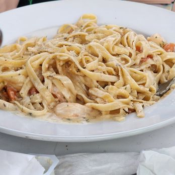 Cracklin' Jack's - Not a fan of pasta, too sour or tangy for us. - Seafood Near Me - Naples, Florida