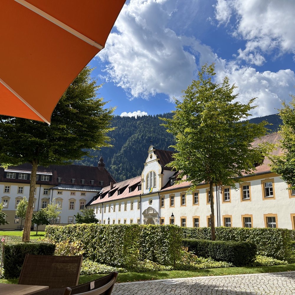 Café 1330 - View from patio seating - Cafes Near Me - Ettal, BY