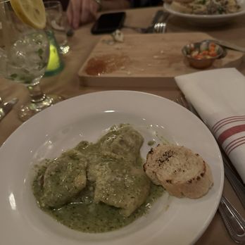 Cafe Malta - Brisket Ravioli split ($17) - Mediterranean Near Me - Austin, Texas