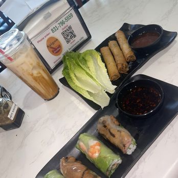 Saigon Noodles - Egg A1. Fresh Spring Rolls Fried egg A2. Deep Fried Imperial Rolls T5. Brown Sugar Milk Tea - Vietnamese Near Me - Salinas, California