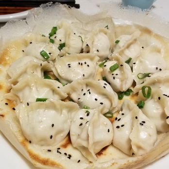 Mount&Bao - Pan fried dumplings. The "skirt" on the bottom is fried dough, mmmmmmm! - Chinese Near Me - Seattle, Washington