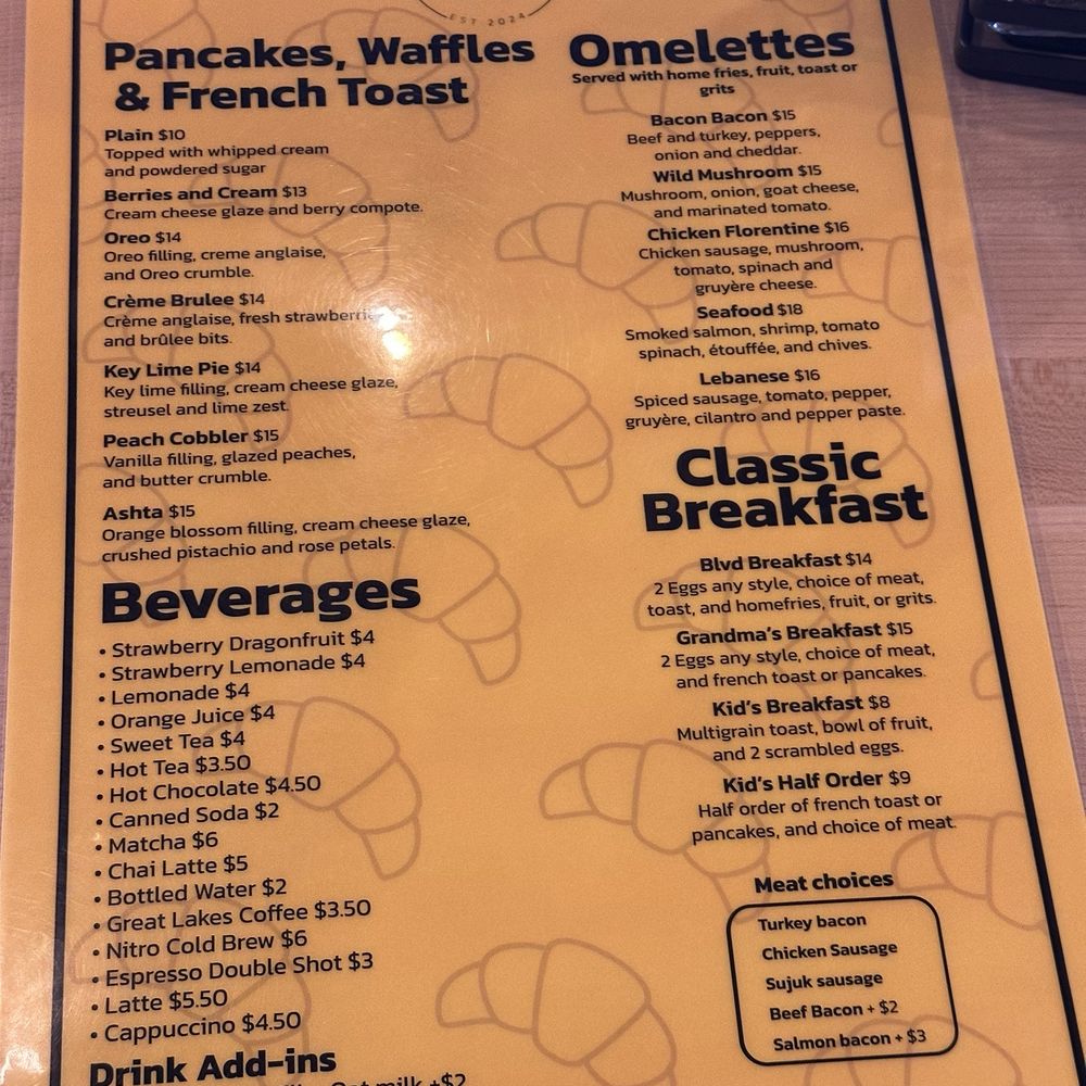 BLVD Brunch House - Menu - Halal Near Me - Detroit, Michigan