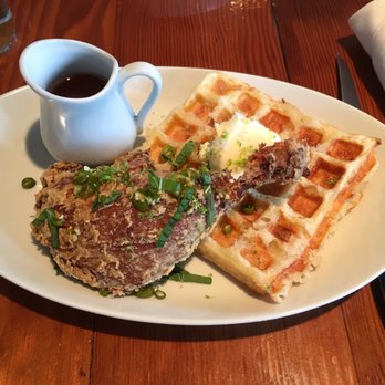 Brimmer & Heeltap - Fried duck leg and waffle $19 - New American Near Me - Seattle, Washington