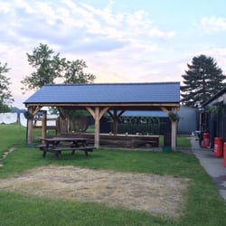Bycross Farm Campsite - A covered table. This is new!