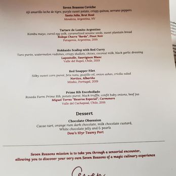 Seven Reasons - Latin American Near Me - Washington, DC, District of Columbia