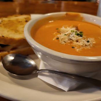 Dash-In - Half Jalapeño Popper grilled cheese and bowl of tomato bisque ($9) - Coffee & Tea Near Me - Fort Wayne, Indiana