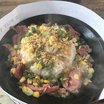 Sizzling Lunch - Sizzling garlic pepper beef rice plate - Steakhouses Near Me - Cupertino, California