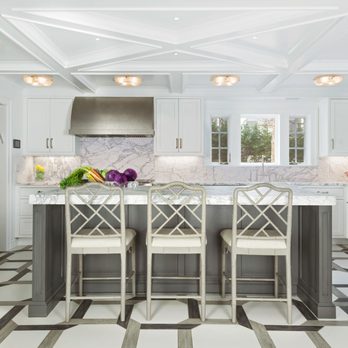Showcase Kitchens - Marble Inlaid Floor - Cabinetry Near Me - Manhasset, New York