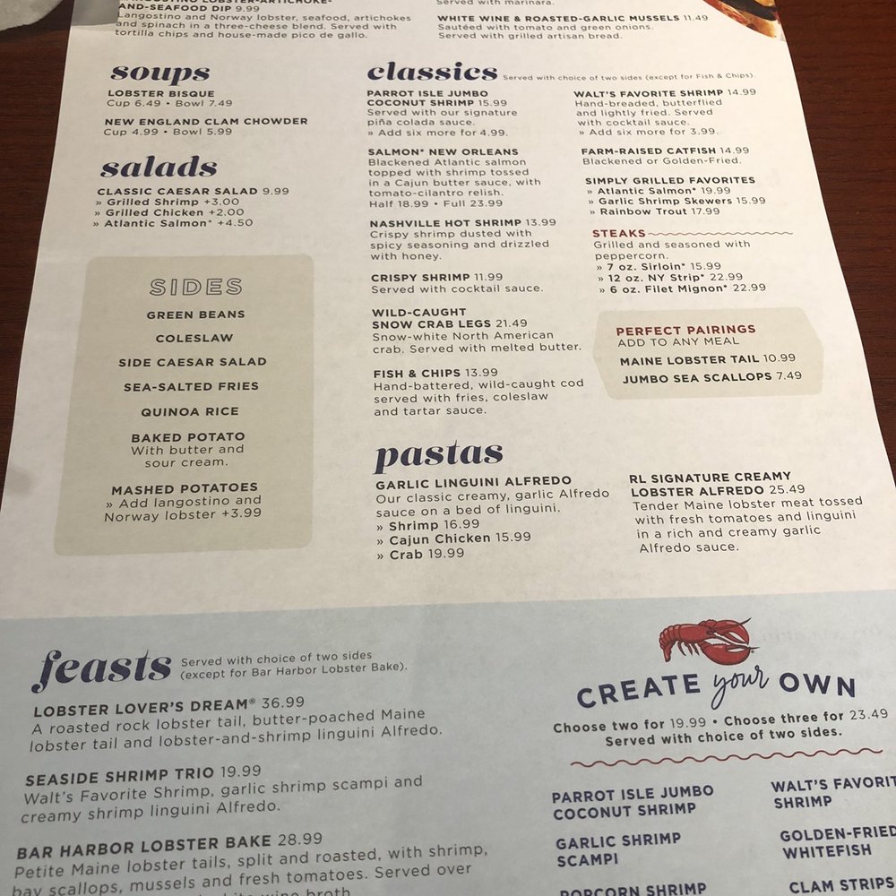 Red Lobster - Menu - Seafood Near Me - Battle Creek, Michigan Red Lobster - Menu - Seafood Near Me - Battle Creek, Michigan