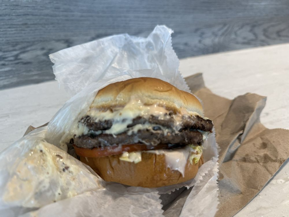 Food from Holy Moly Burgers and the Bird